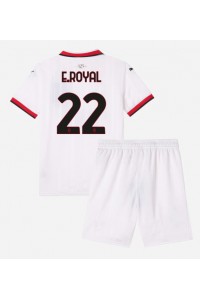 Fotbalové Dres AC Milan Emerson Royal #22 Dětské Venkovní Oblečení 2024-25 Krátký Rukáv (+ trenýrky)